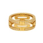 Bulgari Parentesi Diamond Ring 18kt Yellow Gold