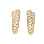 Boucheron Diamond Clip-on Earrings in Yellow Gold