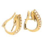 Boucheron Diamond Clip-on Earrings in Yellow Gold