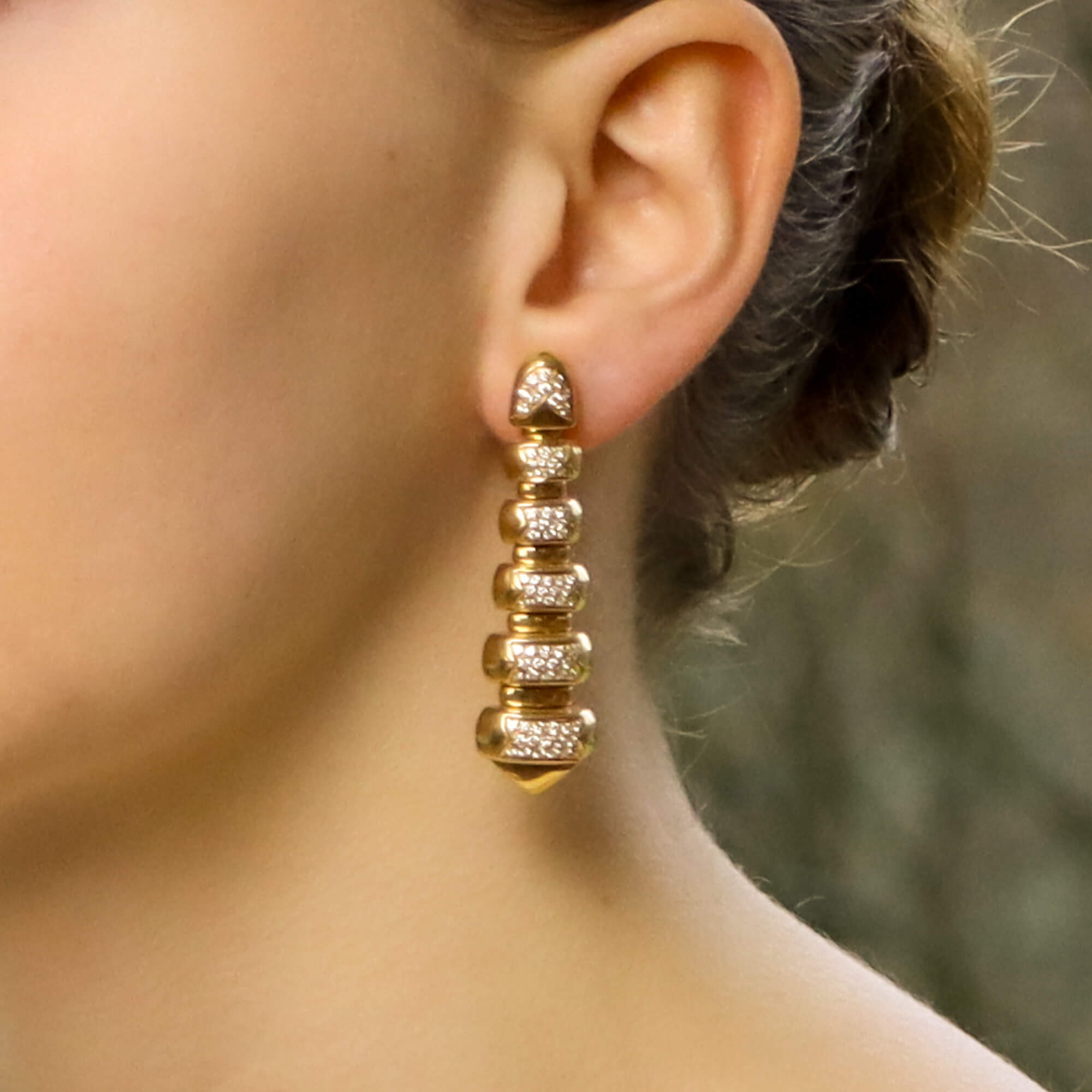 Bulgari gold earrings discount