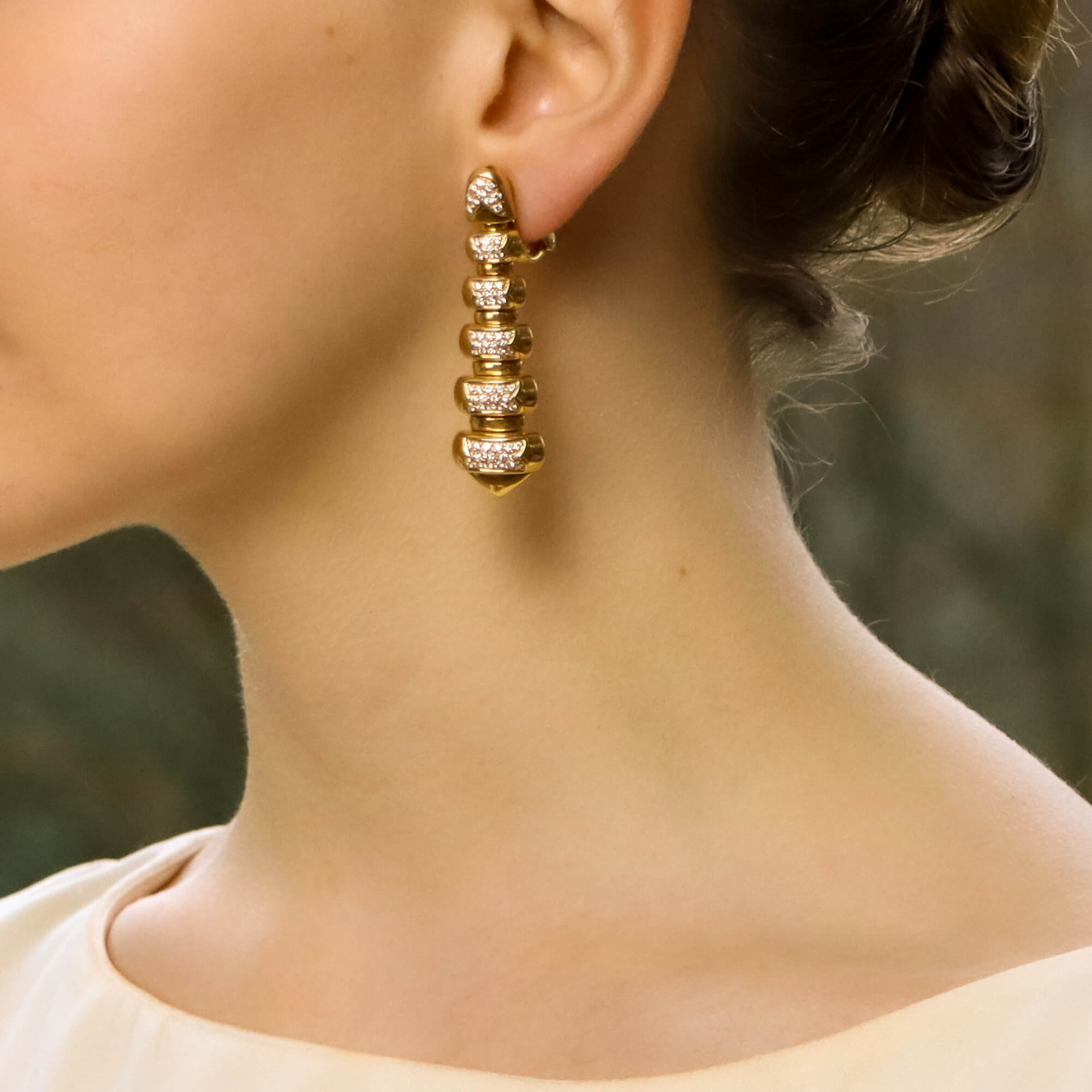 Vintage bulgari top earrings