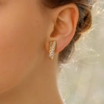 Boucheron Diamond Clip-on Earrings in Yellow Gold