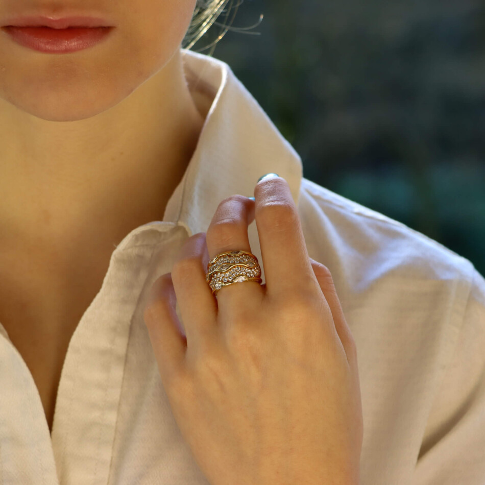 Chaumet Paris Marquise Diamond Bombe Ring