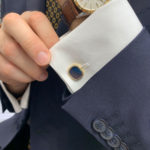 Patek Philippe Enamel and Rock Crystal Cufflinks in Yellow Gold