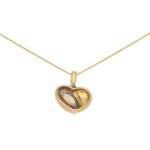 Cartier Heart Pendant in Tricolour Gold