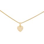 Cartier Diamond Heart Pendant in 18k Yellow Gold