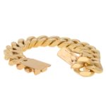 Vintage Flat Curb Link Chain Bracelet in 9kt Yellow Gold