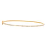 Yellow Gold 0.81ct Diamond Set Bangle