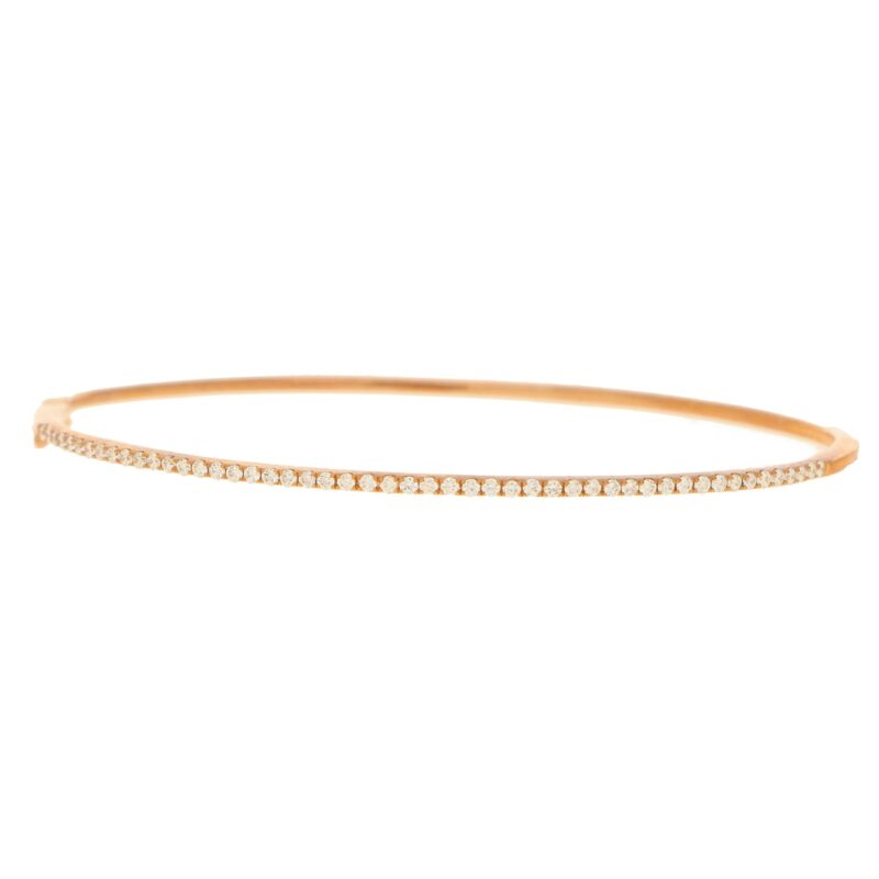 18ct Rose Gold 0.48ct diamond Bangle