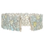 Aquamarine and Diamond Bracelet