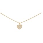 Diamond Heart Pendant in Yellow Gold