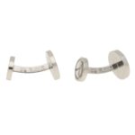 Cartier Love cufflinks in platinum.