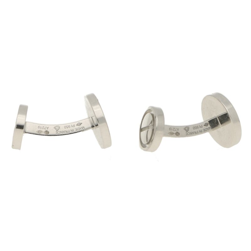 Cartier Love cufflinks in platinum.