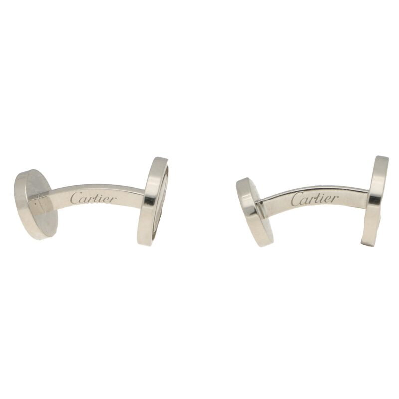 Cartier Love cufflinks in platinum.