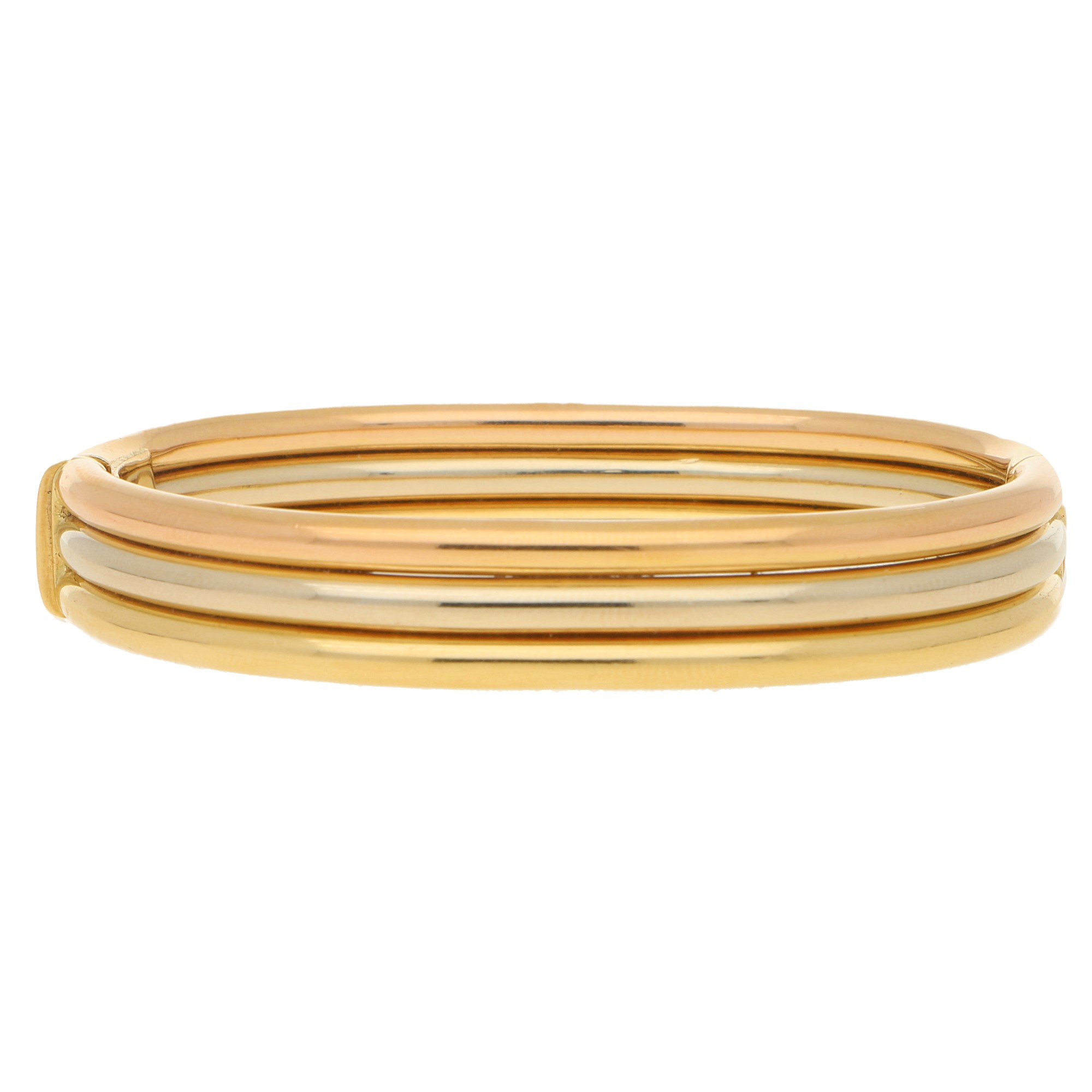 cartier 3 colour gold bangle