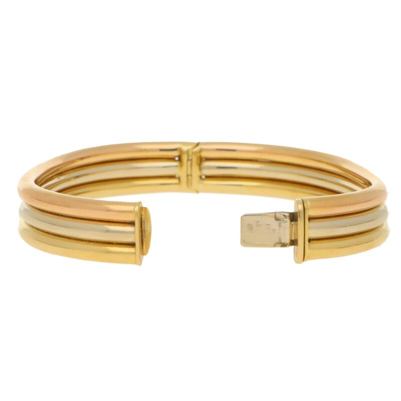 Vintage Cartier Trinity bracelet in 18k tri-colour gold.