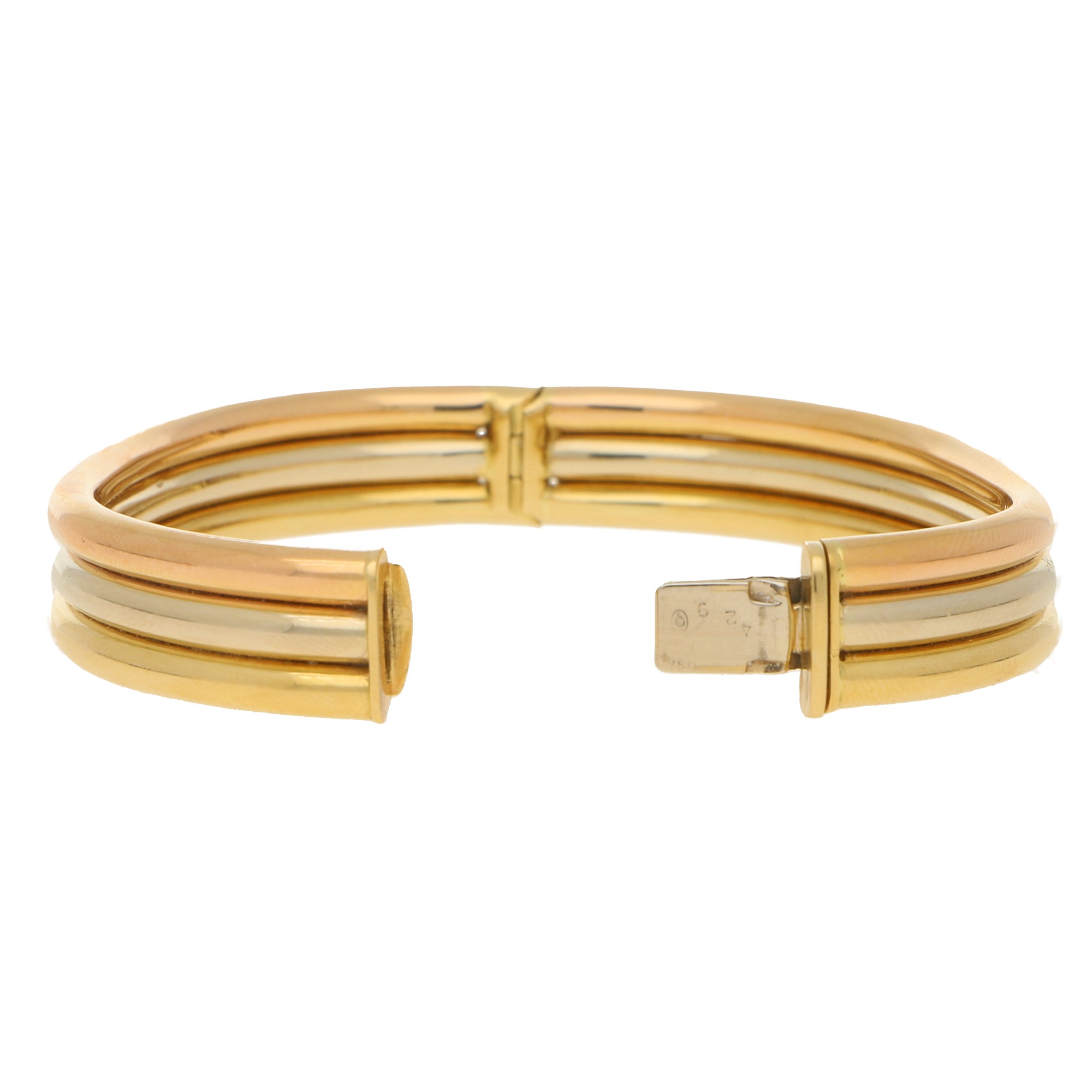 cartier 3 colour gold bangle