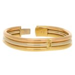 Vintage Cartier Trinity bracelet in 18k tri-colour gold.