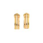 Cartier C de Cartier earrings in 18k tri-colour gold.