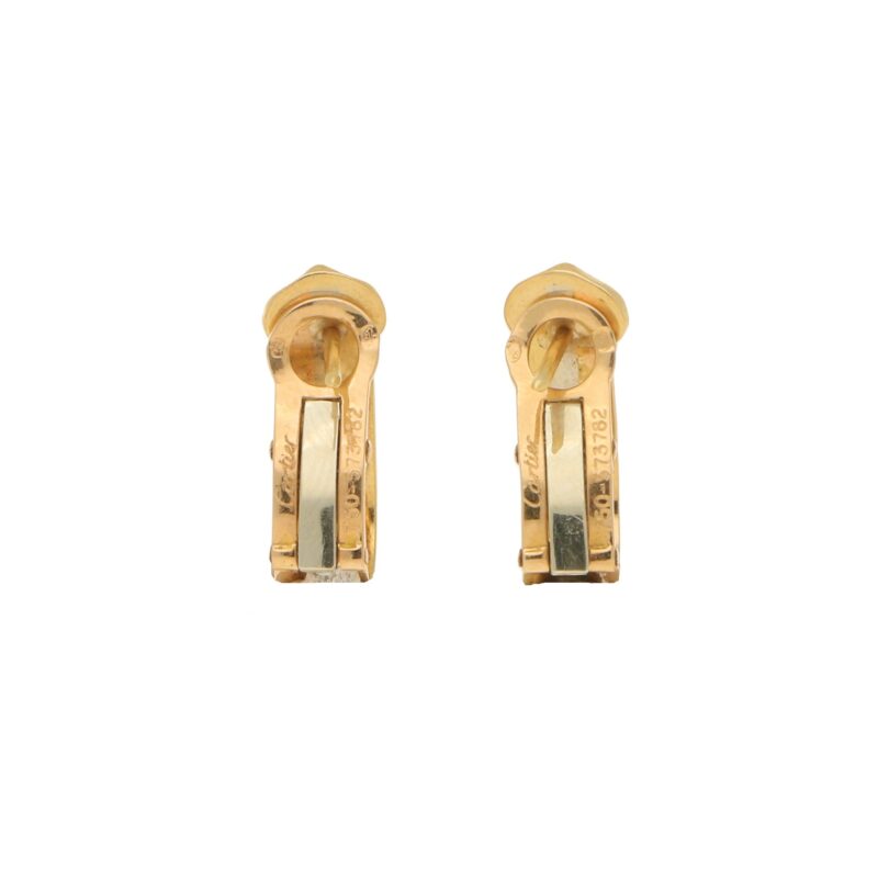 Cartier C de Cartier earrings in 18k tri-colour gold.