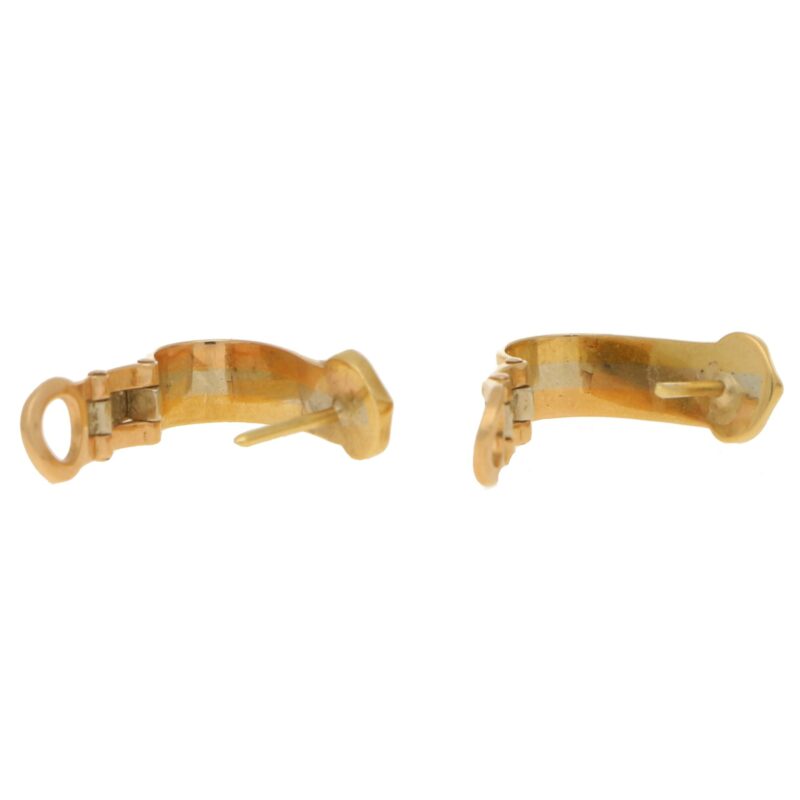 Cartier C de Cartier earrings in 18k tri-colour gold.