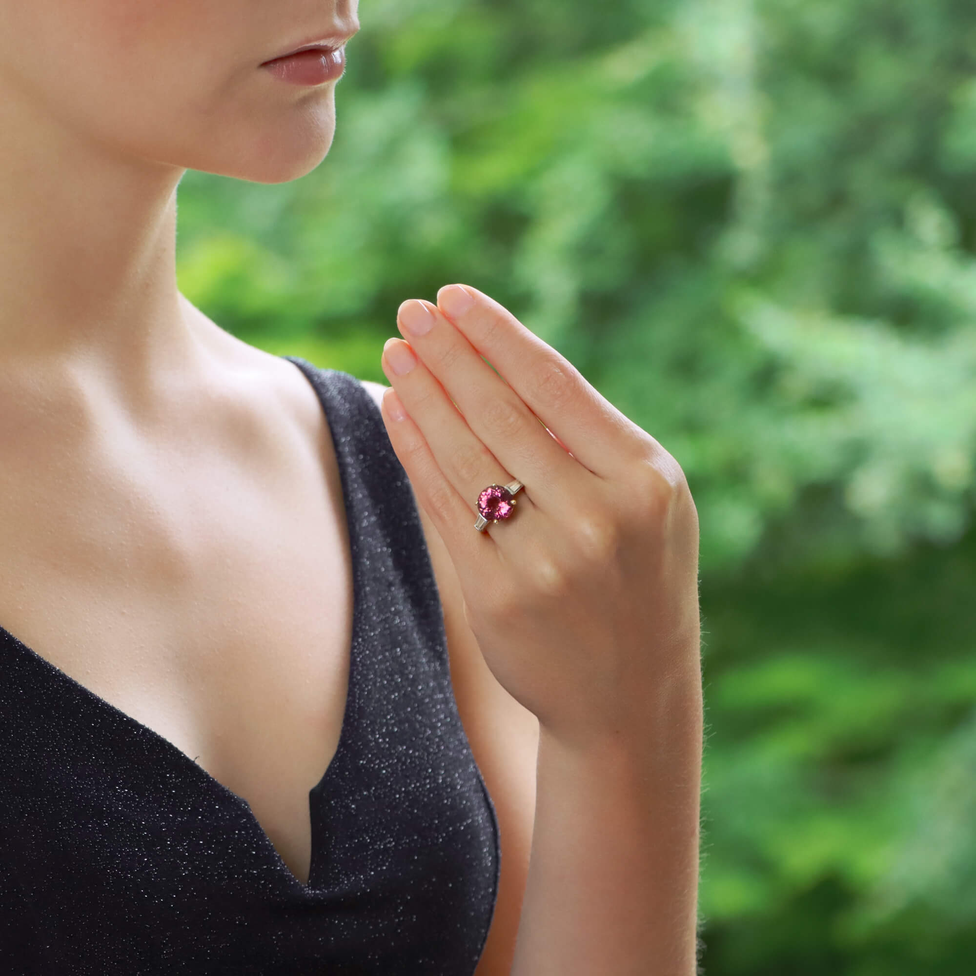 Pink dress ring sales