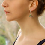 Tsavorite Garnet and Sapphire Parrot Earrings