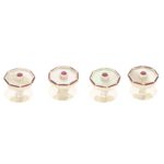 Silver mother of pearl ruby shirt studs