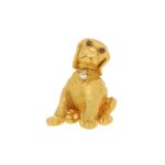 Tiffany & Co. Dog Puppy Brooch in Yellow Gold