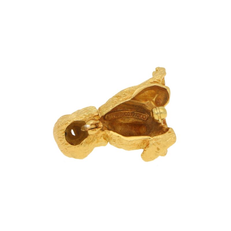 Tiffany & Co. Dog Puppy Brooch in Yellow Gold