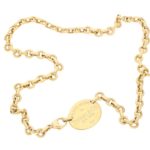 'Please Return to Tiffany' Yellow Gold Necklace