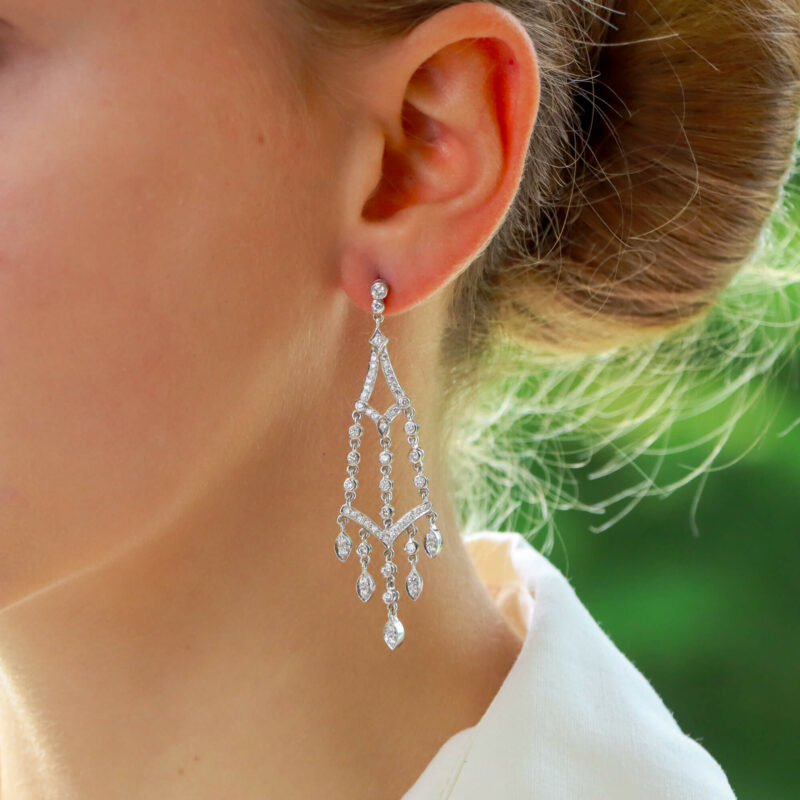 Diamond Chandelier Earrings