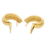 Piaget Possession diamond hoop earrings in 18k yellow gold.