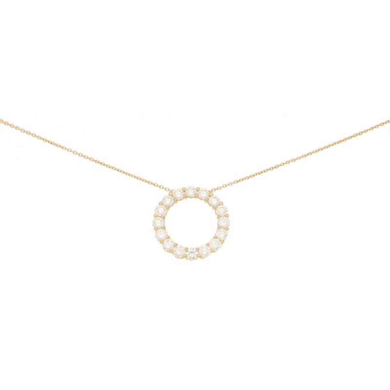 Diamond Circle Necklace