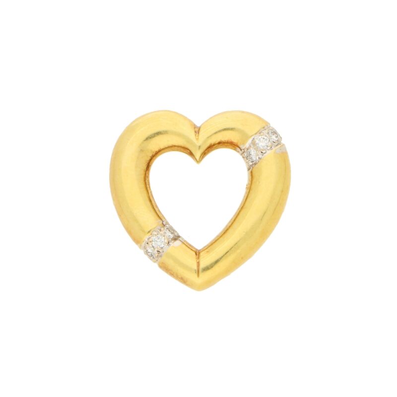 Tiffany & Co. Gold and Diamond Diamond Heart Brooch