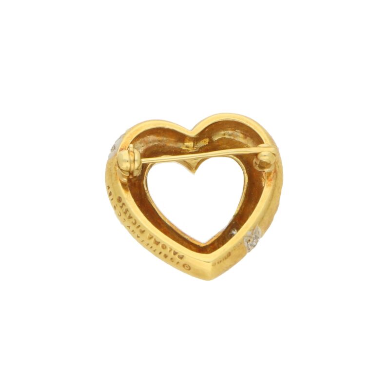 Tiffany & Co. Gold and Diamond Diamond Heart Brooch