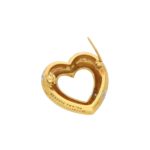 Tiffany & Co. Gold and Diamond Diamond Heart Brooch