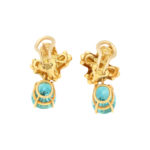 Tiffany & Co. Blue Zircon Crosses in Yellow Gold