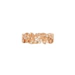 Rose Gold Floral Diamond Ring