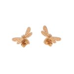 Rose Gold & Diamond Dragonfly Earrings