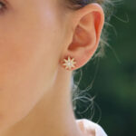 Diamond Star Stud Earrings