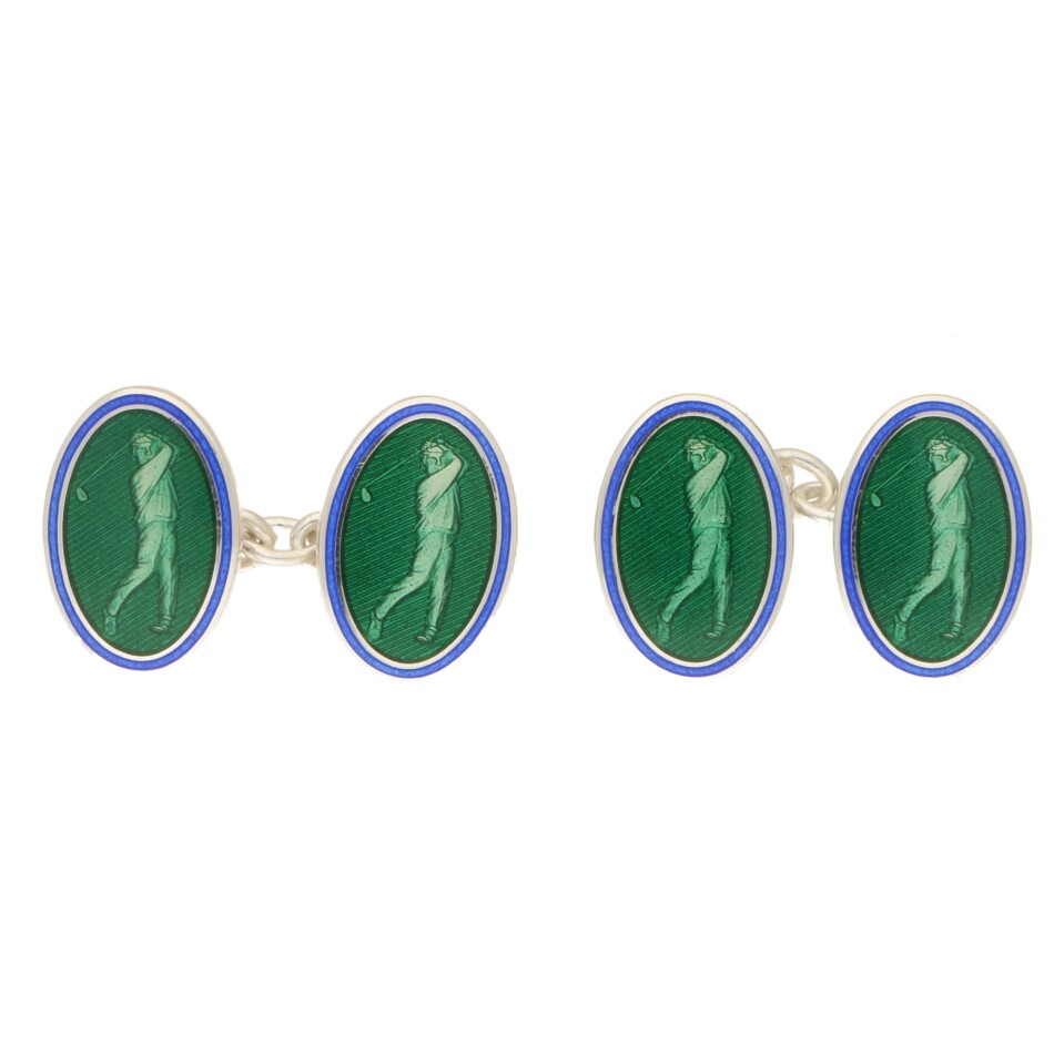 Golfing cufflinks