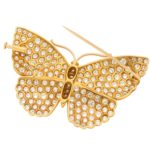 Asprey Butterfly Diamond Brooch