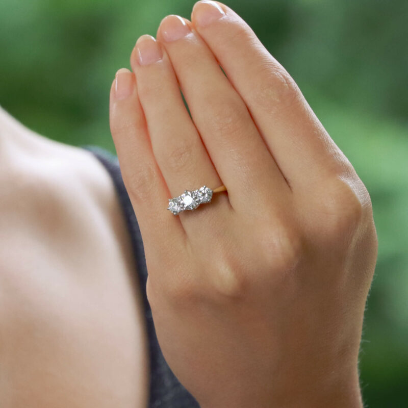 GIA Certified Diamond Three Stone Ring at Susannah Lovis Jewellers