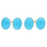 Turquoise Enamel Cufflinks