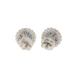 Sapphire & Diamond Target Earrings