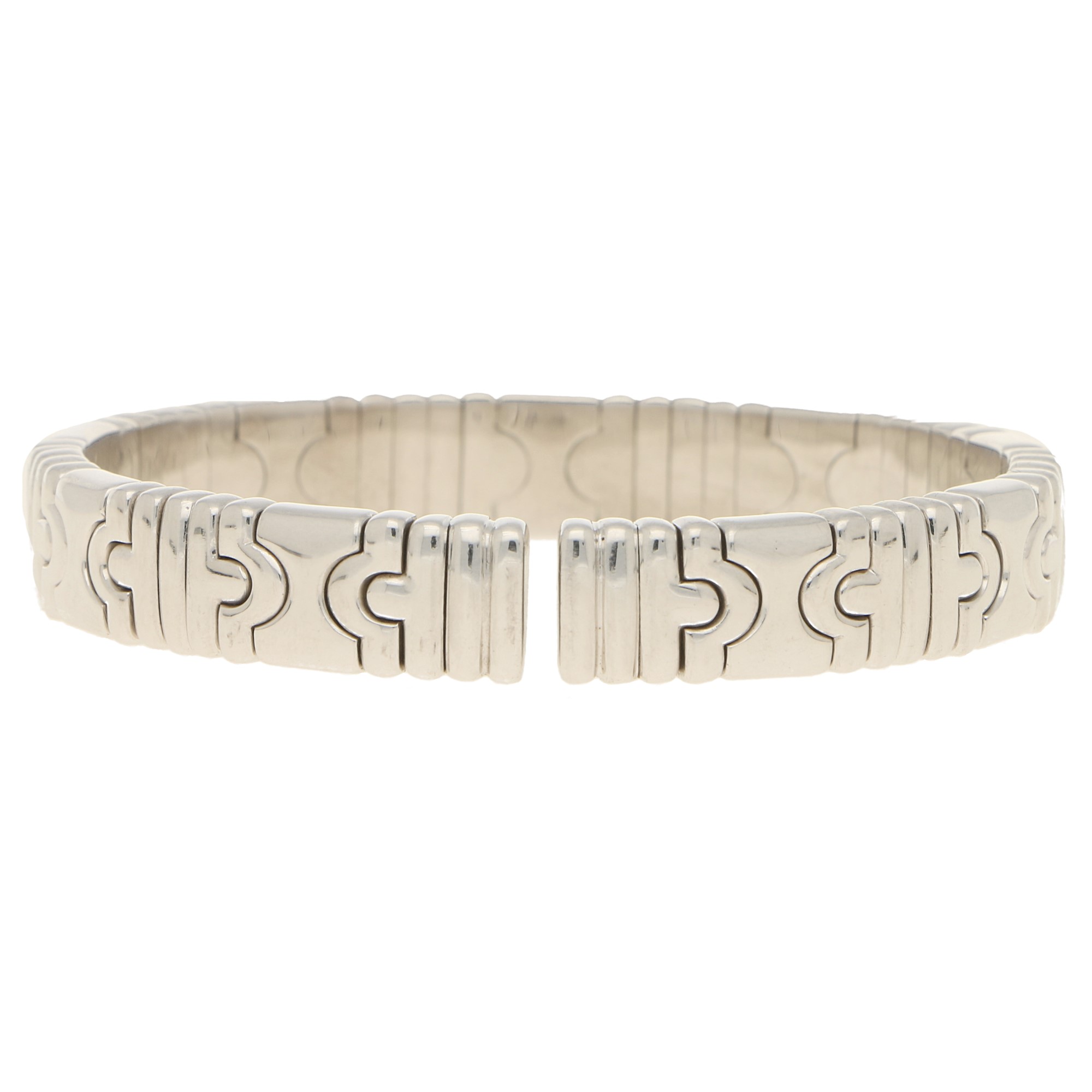 Bulgari 18ct White Gold Bangle at Susannah Lovis Jewellers