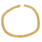 18ct Gold Fope Rope Necklace