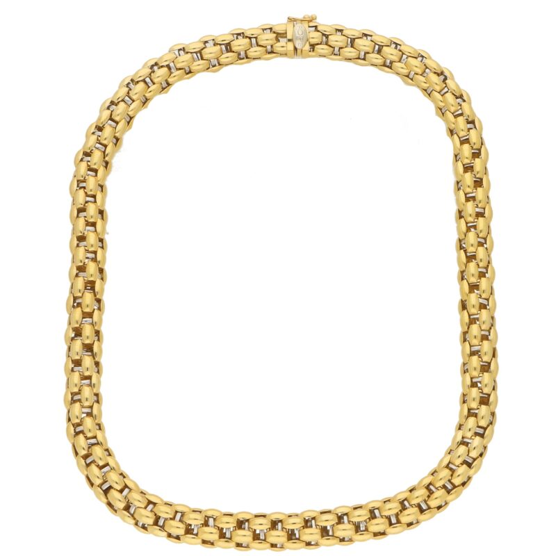 18ct Gold Fope Rope Necklace