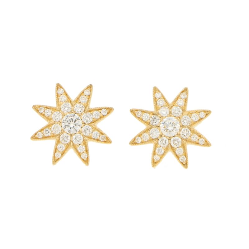 Diamond Star Stud Earrings